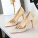 Elegant Satin Pointed-Toe High Heels With Rhinestone Embellishments For Women - Perfect For Evening Parties & Special Occasions_vogvips.com