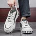 Men's Spring Breathable 2025 New Korean Style Student Casual Versatile Niche Sneakers Sports Height-Increasing White_vogvips.com