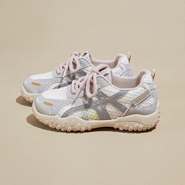 Inner Heightening Shoes Dad Shoes Female Student Sports Running Casual Mesh Breathable_vogvips.com