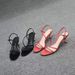 European Station 2025 Summer Women's Shoes Niche New Product One-strap Open-toe Sexy High-heeled Sandals For Women With_vogvips.com