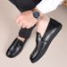 Men's With Hand Grip Pattern, Men's 2025 Autumn New Item, Soft Sole, One Foot Kick, Bean Shoes, Breathable Casual_vogvips.com