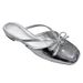 Women’s Shoes Fashion Half Slippers Women New Bow Pearl Mule Slippers Closed Toe Flat Sandals_vogvips.com