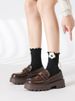 Thick-Soled Loafers Women Spring And Autumn 2025 New Genuine Height Increasing Thick Heel British Style Small Leather_vogvips.com