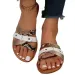 New Fashion Outdoor Sandals Soft Comfortable Non-Slip Wear-resistant Slippers Flat Thick Soles Womens Shoes 240605_vogvips.com