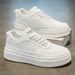 Men's Shoes Breathable Little White Shoes Male Students Platform Sports Shoes Casual Board Shoes_vogvips.com