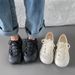 Little White Shoes Female Internet Celebrity Street Shot Casual Shoes Versatile Breathable Fashion Flat Shoes_vogvips.com