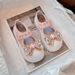 Girls' Pearl & Rhinestone Bow Ballet Flats – Breathable Mesh School Shoes (Beige/Pink, Sizes 26-36)_vogvips.com