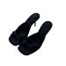 French Square Toe Niche Styleoutwearbowsmuller High-heeled Slippers For Women, Thin-heeled Sandals, Black Sexy Half Slippers_vogvips.com