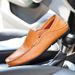 Large Size Cowhide Loafers Leather British Style Single Casual Men's Trendy Shoes_vogvips.com