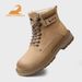 European Warm Series Gongyang Martin 2025 New Shoes Genuine Leather Thick-Soled Work British Style Motorcycle High-End Men's Yellow Boots_vogvips.com