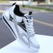 Men's Fashionable Trendy Mesh Anti-odor Casual Sneakers, Lightweight Running Shoes, Versatile White Shoes_vogvips.com