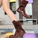 Lan Cabinet Version ~ Height Increasing Duck Hunting For Women, Ins Style Versatile Color Block Lace-up Boxing Boots,_vogvips.com