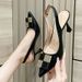Black High-heeled Stiletto Heels, 2026 New Model, Pointed Toe, Closed-toe Sandals Women, Suitable For Pairing With_vogvips.com