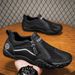 2026 New Trendy Men's Summer Non-Slip Fly-Knit Mesh Soft Sole Slip-On Casual Sneakers Breathable Work Shoes_vogvips.com