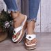 Cross-Border European And American Style Thick-Soled Toe-Post Round-Toe Fashionable Outdoor Flip-Flops Lightweight Plus_vogvips.com