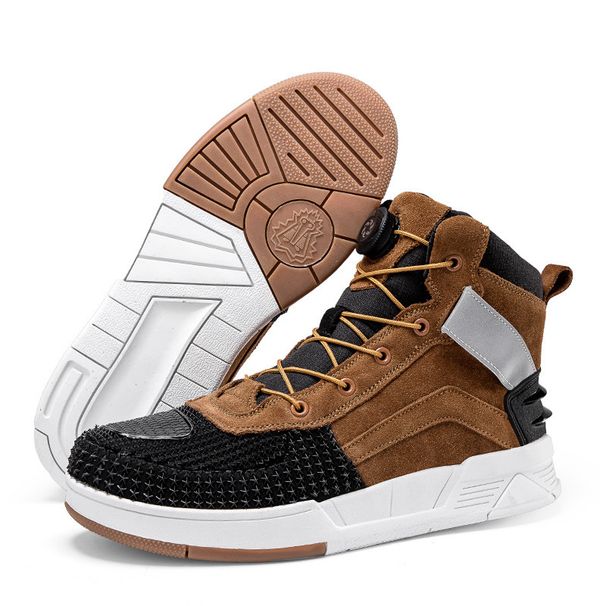 Men's & Women's Motorcycle Riding Boots Anti-Slip Shockproof Non-Slip Biker Shoes For Road Racing & Parkour, Mid-Calf Height, EVA Insole, Sizes 37-47_vogvips.com