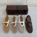 Top Luxury Mesh Ballet Flats Ballerina Mary Jane Shoe Cut Outs Pearl Button Buckle Strap Dress Real Leather Round Toe_vogvips.com