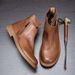 European Warm Series Large Size Martin Trendy British Style Mid-Top Men's Shoes Workwear Fleece-Lined Warm Genuine Leather High-Top Boots_vogvips.com