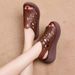 Hollow Sandals Women's Platform Muffin Mother Fish Mouth Shoes Wedge Heel Ethnic Style Old Women's Shoes_vogvips.com