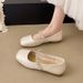 French Evening Breeze Temperament Rhinestone Word With Mary Jane Shoes Women Shallow Mouth Square Head Single Shoes Women_vogvips.com