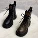 Martin For Women Trendy British Style Thick Sole Versatile 2024 New Winter Fleece-Lined Short Spring Autumn Single Boots_vogvips.com