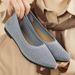 Women's Summer Solid Color Pointed Toe Flat Casual Breathable Ladies Hollow Out Cloth French Style Comfortable Single_vogvips.com