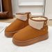 Women's Shoes Thick Soled Snow Boots, Snow Boots With Fleece Lining, Thickened And Warm, Women's Cotton Shoes_vogvips.com