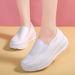 New Nurse Shoes Women's Foot Cover Leather Thick Soled Sports Casual Shoes_vogvips.com