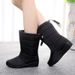 2024 Winter Fabric Snow Boots Slip-On Waterproof Warm Casual Women's Cross-Border Plus Size Shoes_vogvips.com