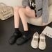 2023 European Spring New Mary Jane Velcro Casual Shoes Platform Thick-Soled Single Shoes Women's Trendy Leather Shoes_vogvips.com