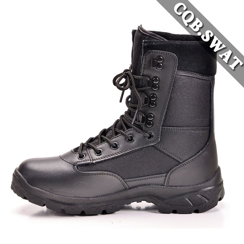 Black Tianya Combat Boots Wear-resistant, Non-slip And Lightweight Training Shoes High Top_vogvips.com