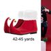 Christmas Adult Elf Santa Claus Shoes Red Ankle Boots With Bells Role Play Accessories For Party Stage Performance Props_vogvips.com