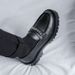 2025 New Spring Chain Loafers For Men With Sole And Thick Heel, British Style Small Leather Shoes 18621-R_vogvips.com