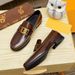 British Style Top Layer Cowhide Loafers Men's Trendy Suit Business Slip-On Casual Leather Shoes Glossy_vogvips.com