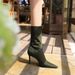 315-A1 European And American Style Fashion Simple Thin High Heel Stretch Lycra Women's Sexy Slim Nightclub Pointed Toe_vogvips.com