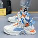 Men's Casual Sneakers With Thick Sole, Comfortable Running Shoes For Walking And Jogging, High-Top Fashion Sneakers With Breathable Mesh Lining_vogvips.com