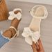 French High Heels Women's 2025 Summer New Fashion Versatile Bowknot Comfortable Ankle Strap Chunky Heel Sandals_vogvips.com