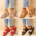 Plus-size Casual Fish Mouth Sandals Sandals For Women Wearing Velcro Shoes_vogvips.com