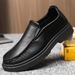 TerraStride 25 New Men's Casual Waterproof Slip-On Sole Soft Surface Trendy Versatile Business Leather Shoes_vogvips.com