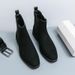 European Warm Series Autumn And Winter New High-top Suede Leather Large Size Fashion Slip-on Youth Men's Boots_vogvips.com
