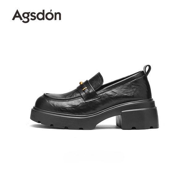Platform Loafers Women's Giant Good-looking With Skirts, Small Leather Shoes, Single Shoes_vogvips.com