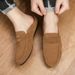 TerraStride Summer New Casual Slip-On Soft Sole Leather Shoes Half Slippers Lazy One-Step Men's Loafers_vogvips.com