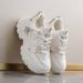 2024 Spring Lace-Up Thick Bottom Vulcanize White Platform Women's Sneakers Woman Pu Leather Wesh Breathable Sports Shoes_vogvips.com