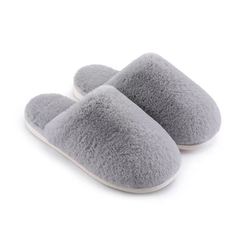 Ultra-Soft Faux Fur Home Slippers For Women - Cozy Plush Warm Indoor Slides With Anti-Slip Sole_vogvips.com