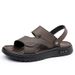 Men’s Shoes New Style Outdoor Wear Driving Dual Purpose Men's Sandals Latex Pad Soft Bottom Large Size Beach Shoes_vogvips.com