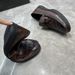Autumn New Flat Bottom British Bean Toe Layer Cowhide Crocodile Pattern Shallow Mouth Lazy Leather Shoes_vogvips.com