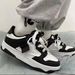 Spring And Autumn New Casual Thick-Soled Student Sneakers, Lightweight Running Sports Shoes, Couple's White Shoes_vogvips.com