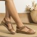 Women's Flat Bohemian Beaded Sandals Soft Sole Comfort Slippers Beach Shoes Plus Size_vogvips.com