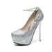 913-A16 Autumn Fashion Shining Pearl Strap Ultra High Thin Heel Waterproof Platform Women's Shoes_vogvips.com