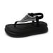 TEH3812 Rhinestone Flat Toe Clip Sandals For Women 2025 Summer Outdoor Niche Fashion High-end Design Sense With Dress_vogvips.com